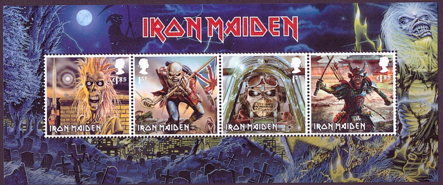 (image for) MS4764 2023 Iron Maiden Barcoded miniature sheet - Click Image to Close